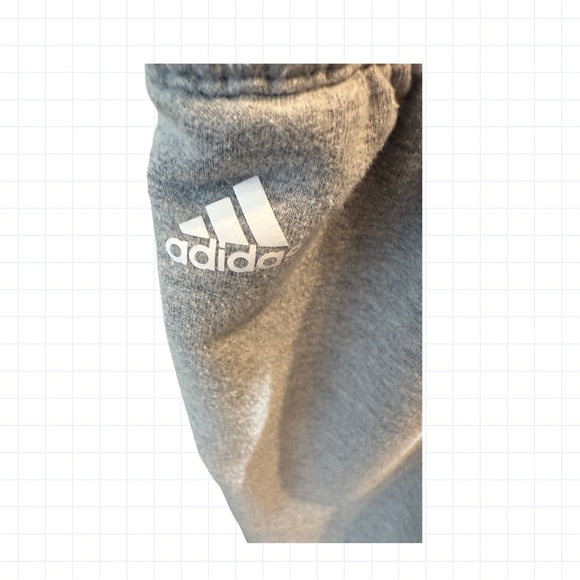 Adidas Light Gray Jogger Sweatpants Activewear | Size Large - Picture 4 of 7